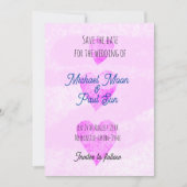 Save the Date zeitgenössische Hochzeitsankündigung Einladung (Vorderseite)