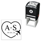 Save the Date Zielflughafen Permastempel (Beispiel)