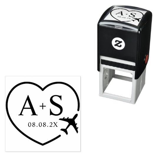 Save the Date Zielflughafen Permastempel (Beispiel)