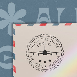 Save the Date Zielflughafen Permastempel