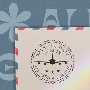 Save the Date Zielflughafen Permastempel