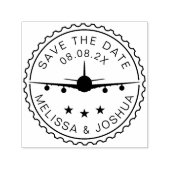 Save the Date Zielflughafen Permastempel (Design)