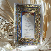 Save the Date Ziergoldenmuslime Folieneinladung