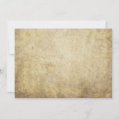 Save the Date zu Halloween Hochzeit mit Skeletten (Rückseite)