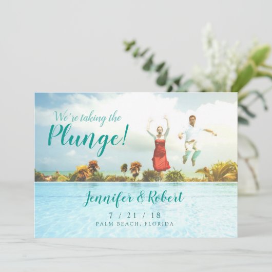 Save the Date zum Plunge Summer Fun (Stehend Vorderseite)