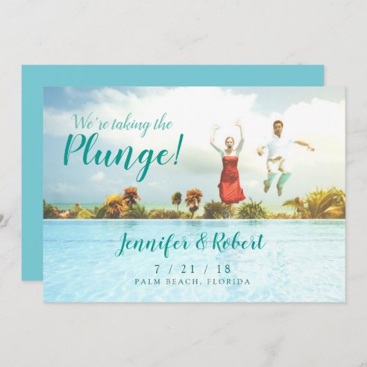 Save the Date zum Plunge Summer Fun (Vorne/Hinten)