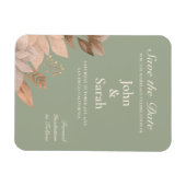 Save the Date zum Thema Grünes Magnet (Horizontal)