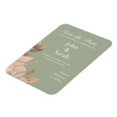 Save the Date zum Thema Grünes Magnet (Linke Seite)