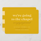 Save the Date zur Kapelle (Senf) (Vorne/Hinten)