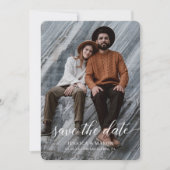 Save the Date zweiseitige Fotokarte (Vorderseite)