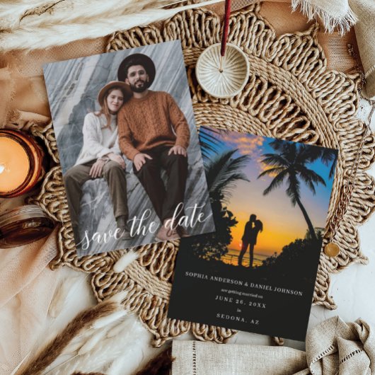 Save the Date zweiseitige Fotokarte