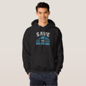 Save The Dolphins Sea Creature Marine Biology Hoodie (Vorne ganz)