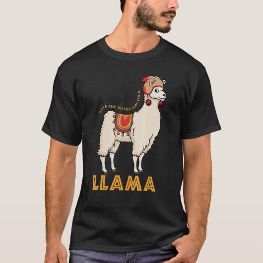 Save The Drama For Your Llama Cute Animal  1 T-Shirt (Vorderseite)