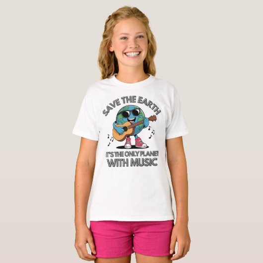 Save the Earth -It's the only Planet with Music T-Shirt (Vorne ganz)