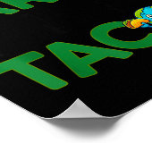 Save The Earth Only Planet With Tacos Funny Quote Poster (Ecke)