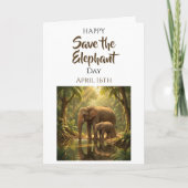 Save the Elephants | April 16th Karte (Vorderseite)