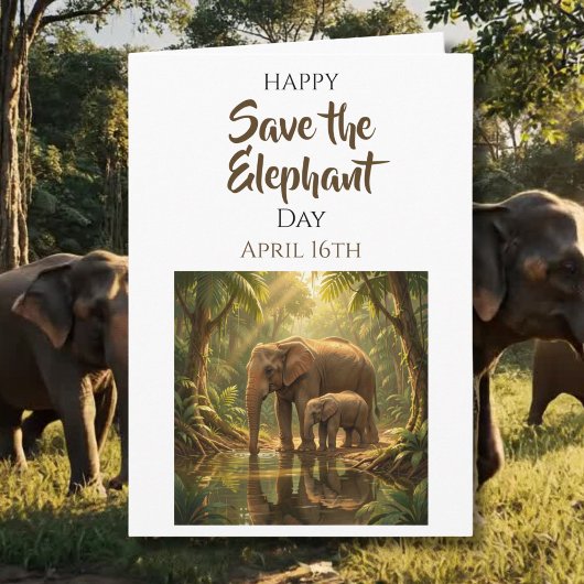Save the Elephants | April 16th Karte