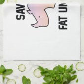 Save The Fat Unicorns Geschirrtuch (Gefaltet)