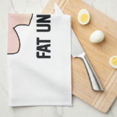 Save The Fat Unicorns Geschirrtuch (Viertel Falte)