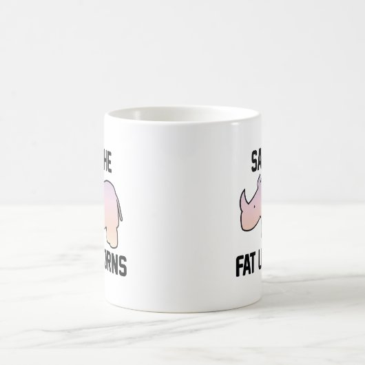 Save The Fat Unicorns Kaffeetasse (Mittel)