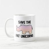 Save The Fat Unicorns Kaffeetasse (Links)