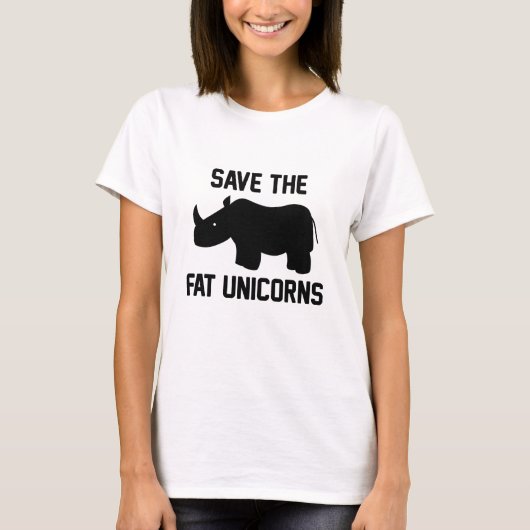Save The Fat Unicorns T-Shirt (Vorderseite)