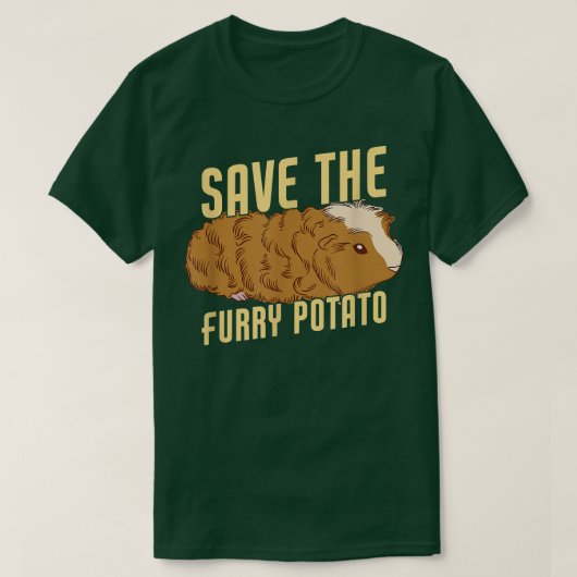 Save The Furry Potato Funny Guinea Pig 5250 T-Shirt (Design vorne)