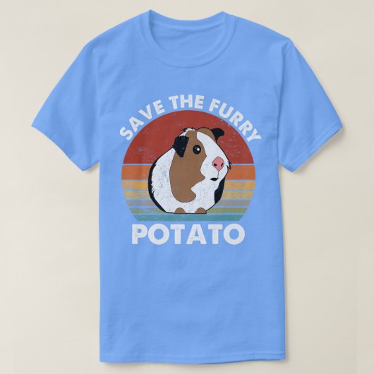 Save The Furry Potato Funny Guinea Pig Premium5252 T-Shirt (Design vorne)