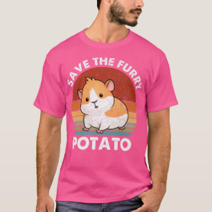 Save The Furry Potato Funny Guinea Pig Premium T-Shirt