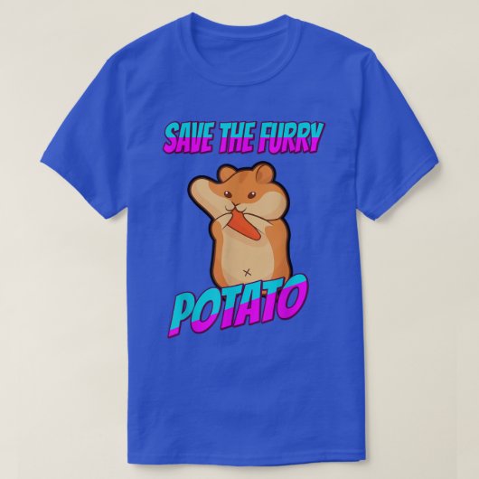 Save The Furry Potato Guinea Pig Funny T-Shirt (Design vorne)