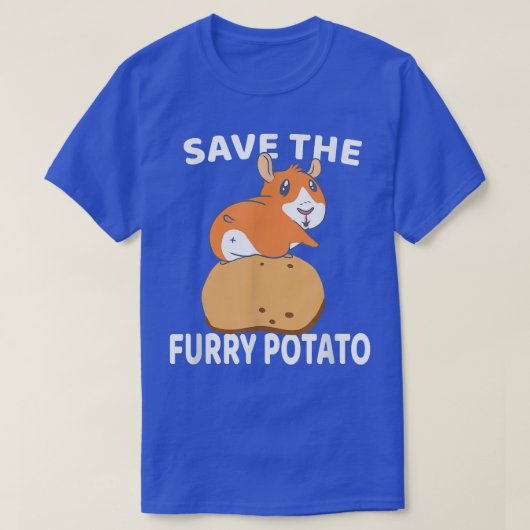 Save The Furry Potato Guinea Pig T-Shirt (Design vorne)