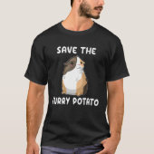 Save The Furry Potato  Guinea Pig T-Shirt (Vorderseite)