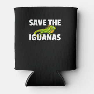 Save The Iguanas Reptile Gift Lizard Hunter Gift Dosenkühler