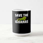 Save The Iguanas Reptile Gift Lizard Hunter Gift Kaffeetasse (Mittel)