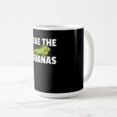 Save The Iguanas Reptile Gift Lizard Hunter Gift Kaffeetasse (VorderseiteRechts)