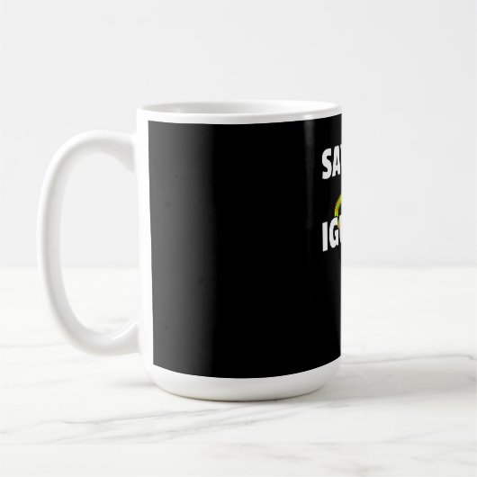 Save The Iguanas Reptile Gift Lizard Hunter Gift Kaffeetasse (Links)