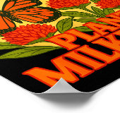 Save The Monarchs Plant Some Milkweed Butterfly Gi Poster (Ecke)