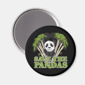 Save the Pandas Magnet (Vorderseite/Rückseite)