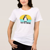 Save The Penguins Tri-Blend Shirt (Vorderseite)
