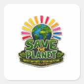🌍💚  “Save the Planet” Eco Sticker 🌱 (Vorderseite)