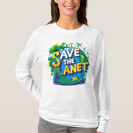 save the planet T-Shirt (Vorderseite)