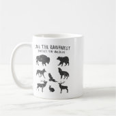 Save The Rainforest Protect The Wildlife Animal Gr Kaffeetasse (Links)