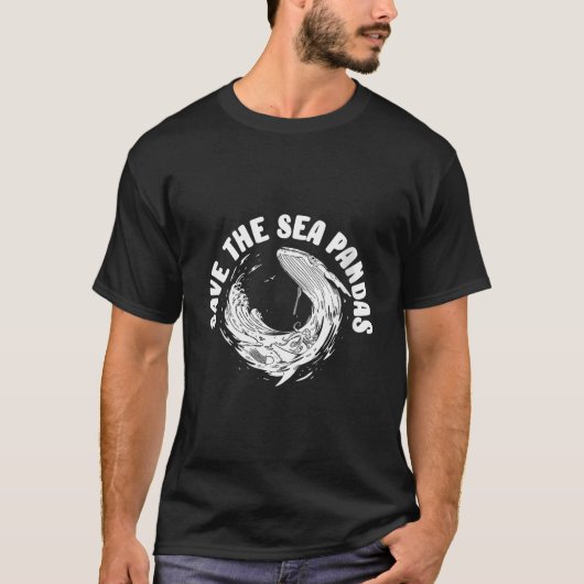 Save The Sea Pandas T-Shirt (Vorderseite)