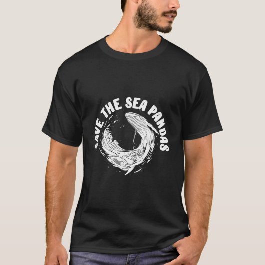 Save The Sea Pandas T-Shirt (Vorderseite)