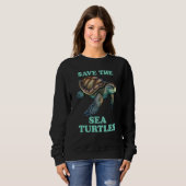 Save The Sea Turtle Sweatshirt (Vorne ganz)