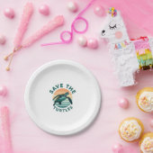 Save The Turtles Animal Turtle Pet Lover (1) Pappteller (Party)