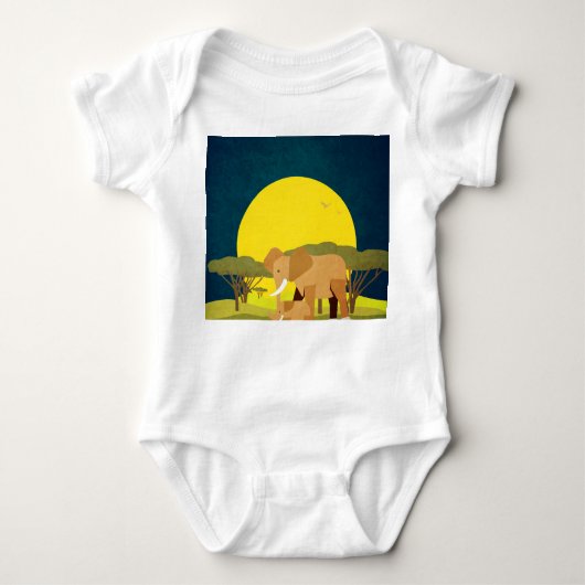 Save the wildlife baby strampler (Vorderseite)