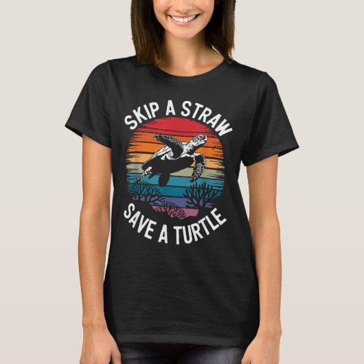 Save Turtles Sea Ocean Turtle Shirt (Vorderseite)