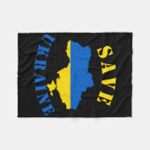 Save Ukraine Shirt A Ukranian T Shirt Fleecedecke (Vorderseite (Horizontal))