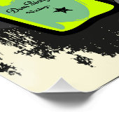 Save Water, Drink Champagne (Neon Drip Duck) Poster (Ecke)